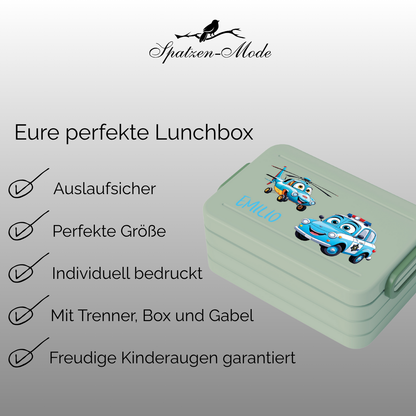 Personalisierte Brotdose für Kinder &quot;Polizei&quot;