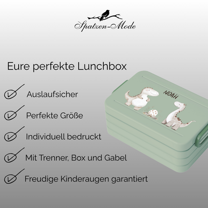 Personalisierte Brotdose für Kinder &quot;Dino&quot;