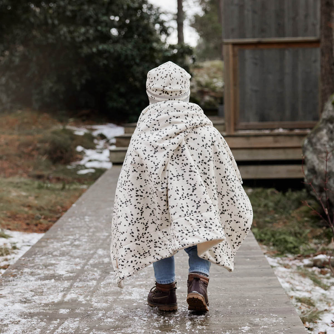 Fleece Babydecke - Dalmatian Dots