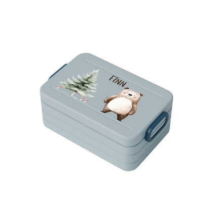 Personalisierte Brotdose für Kinder &quot;Bär&quot;