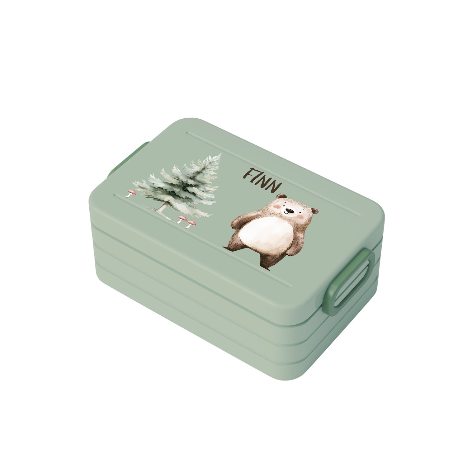 Personalisierte Brotdose für Kinder &quot;Bär&quot;