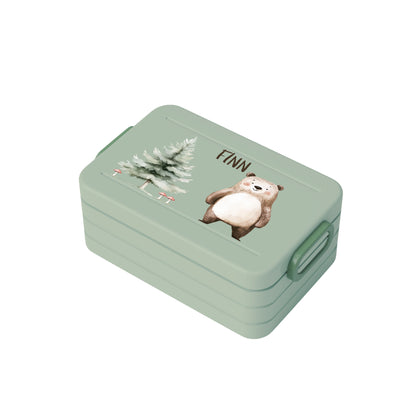 Personalisierte Brotdose für Kinder &quot;Bär&quot;