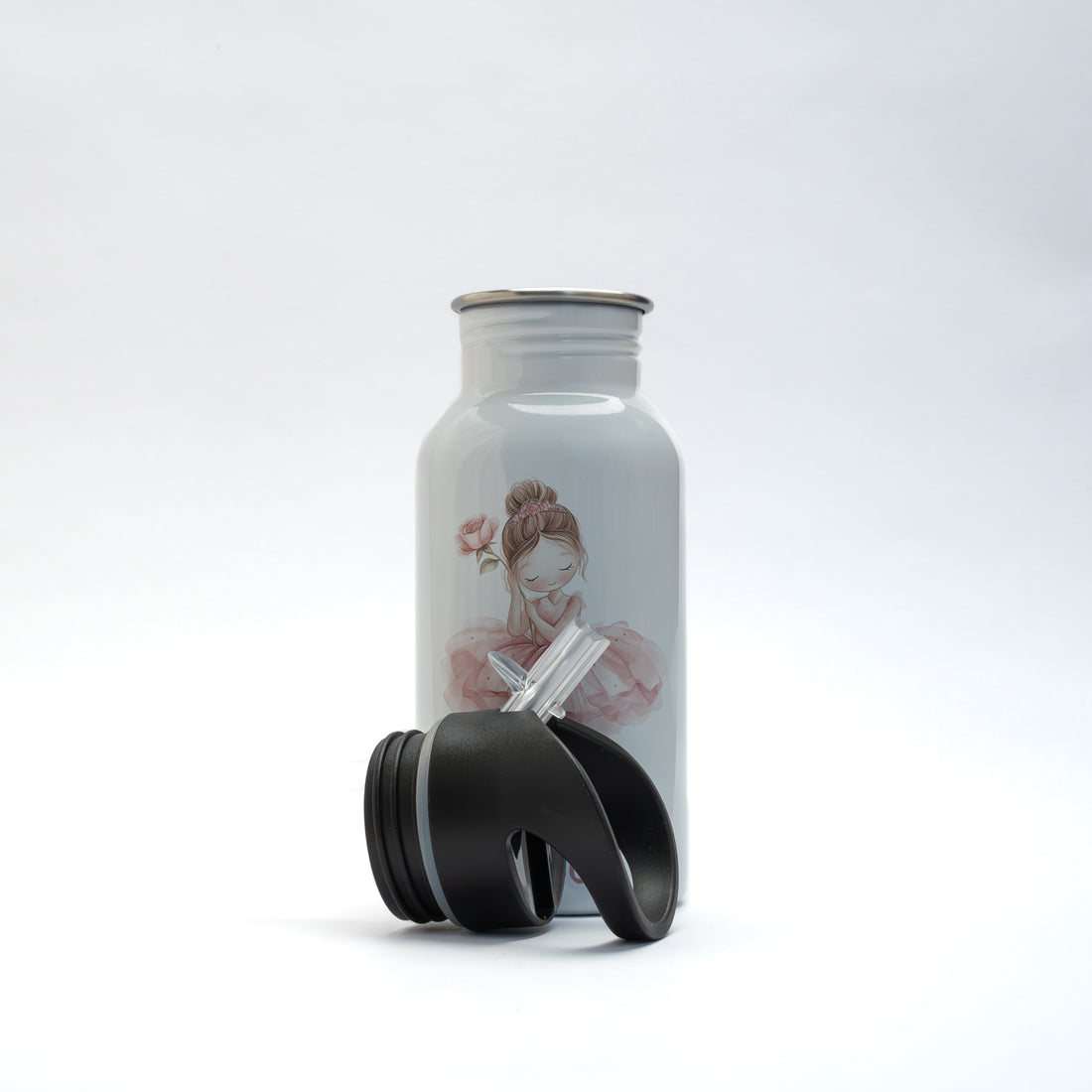 Trinkflasche mit Namen 400ml &quot;Ballerina&quot;