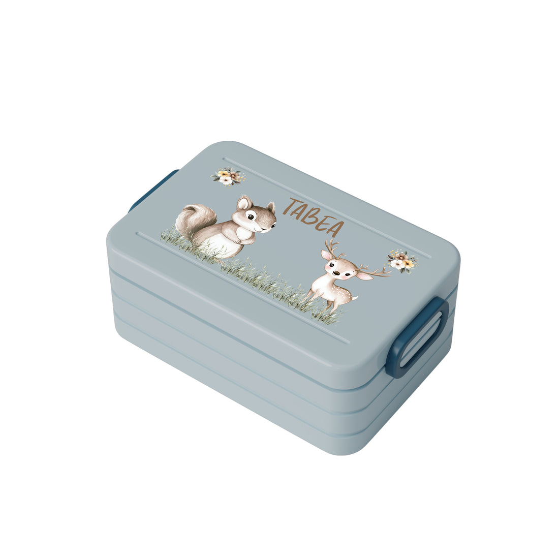 Personalisierte Brotdose für Kinder &quot;Hase &amp; Reh&quot;