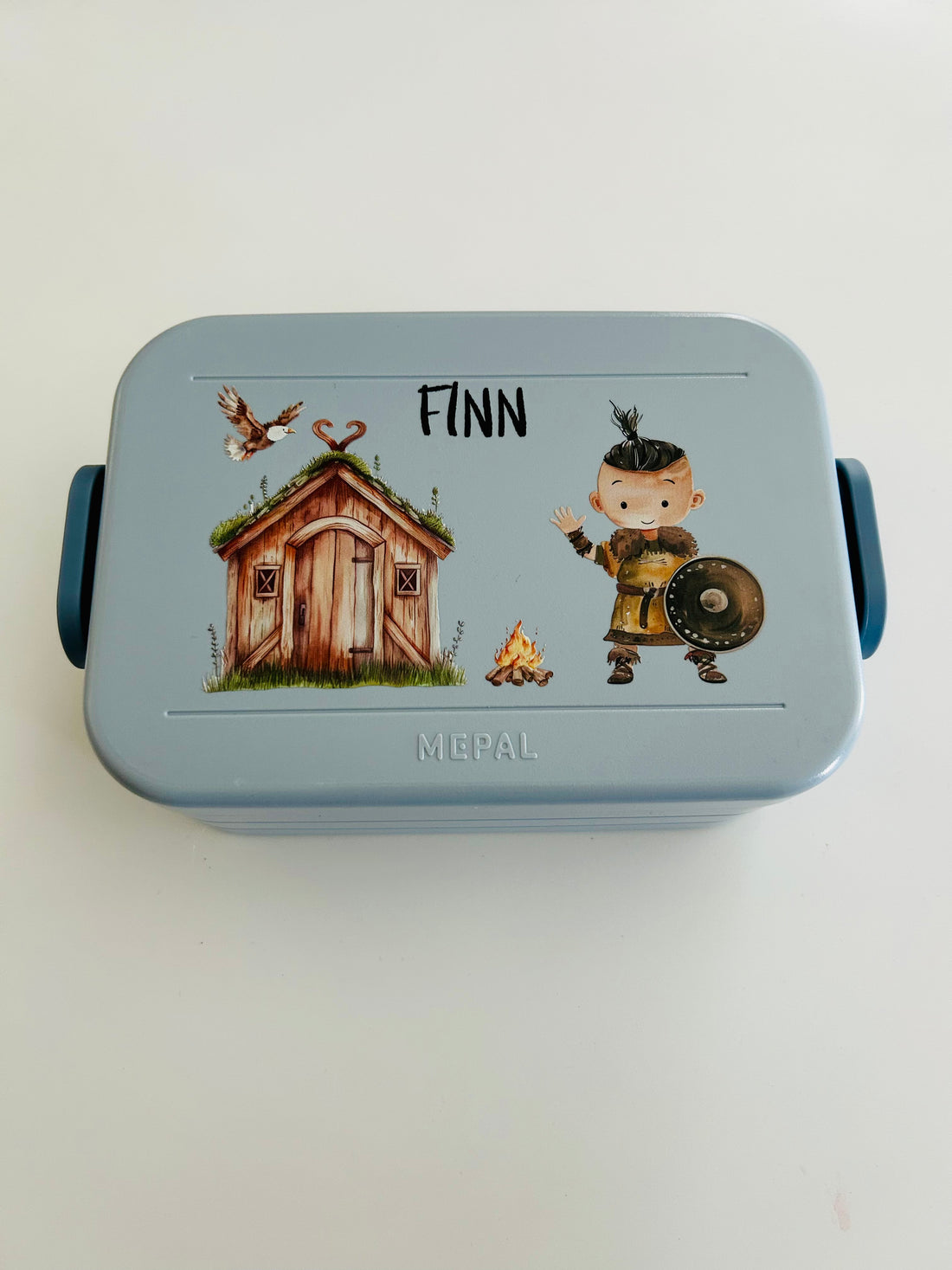 Personalisierte Brotdose für Kinder &quot;Wikinger-Junge&quot;