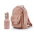 Kinderrucksack und Trinkflasche Pink Bouclé