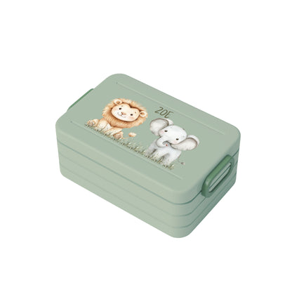 Personalisierte Brotdose für Kinder &quot;Safari&quot;