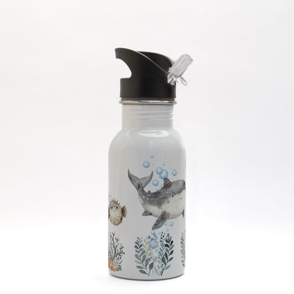 Trinkflasche mit Namen 400ml &quot;Meerestiere&quot;