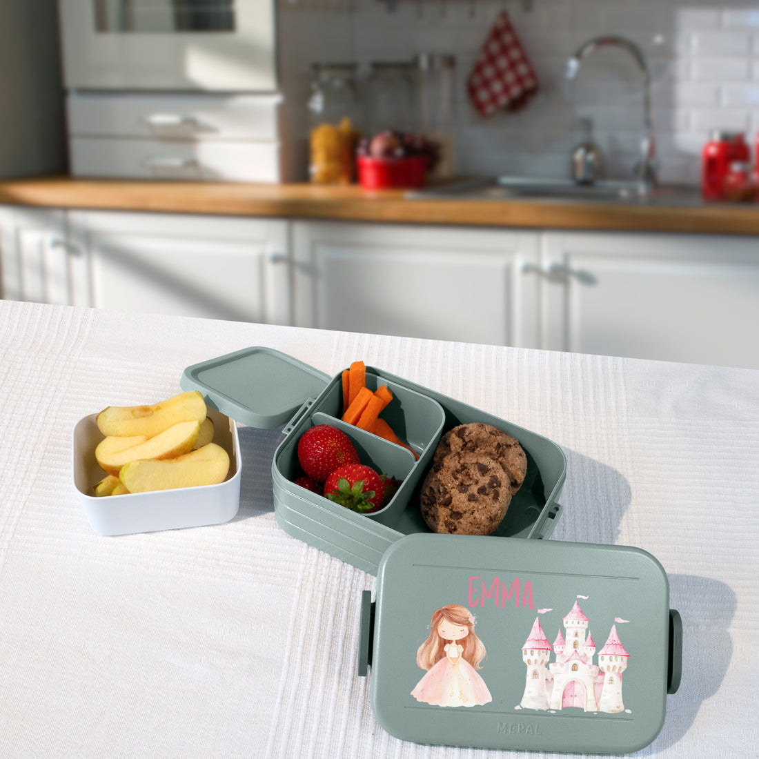 Personalisierte Brotdose für Kinder &quot;Prinzessin&quot;