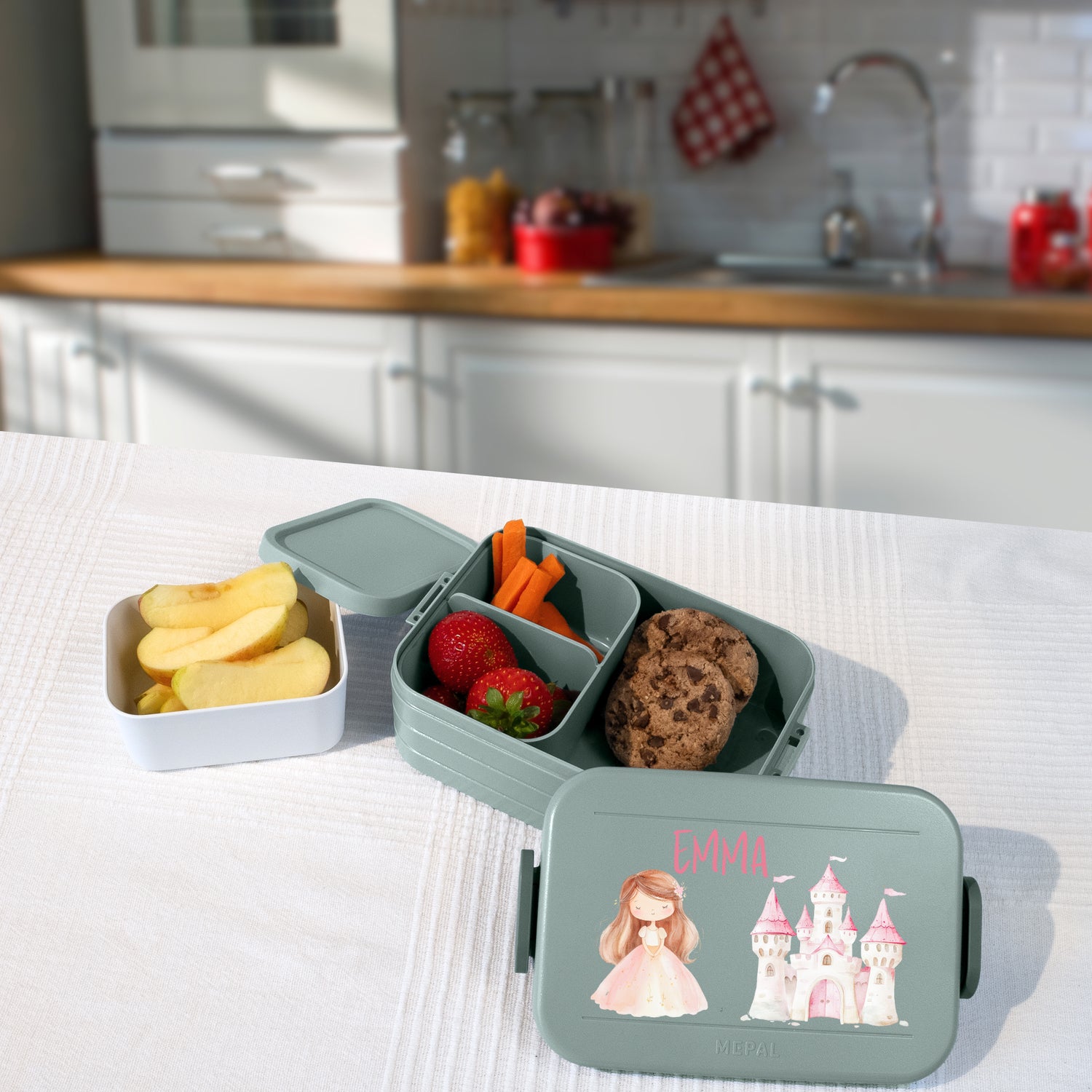 Personalisierte Brotdose für Kinder &quot;Prinzessin&quot;