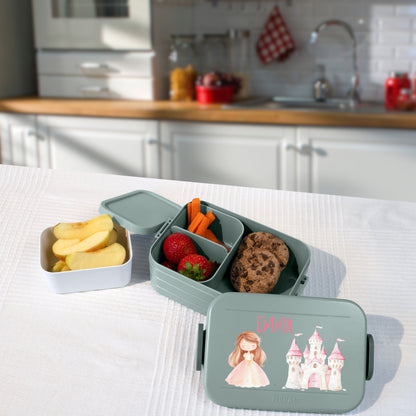 Personalisierte Brotdose für Kinder &quot;Prinzessin&quot;