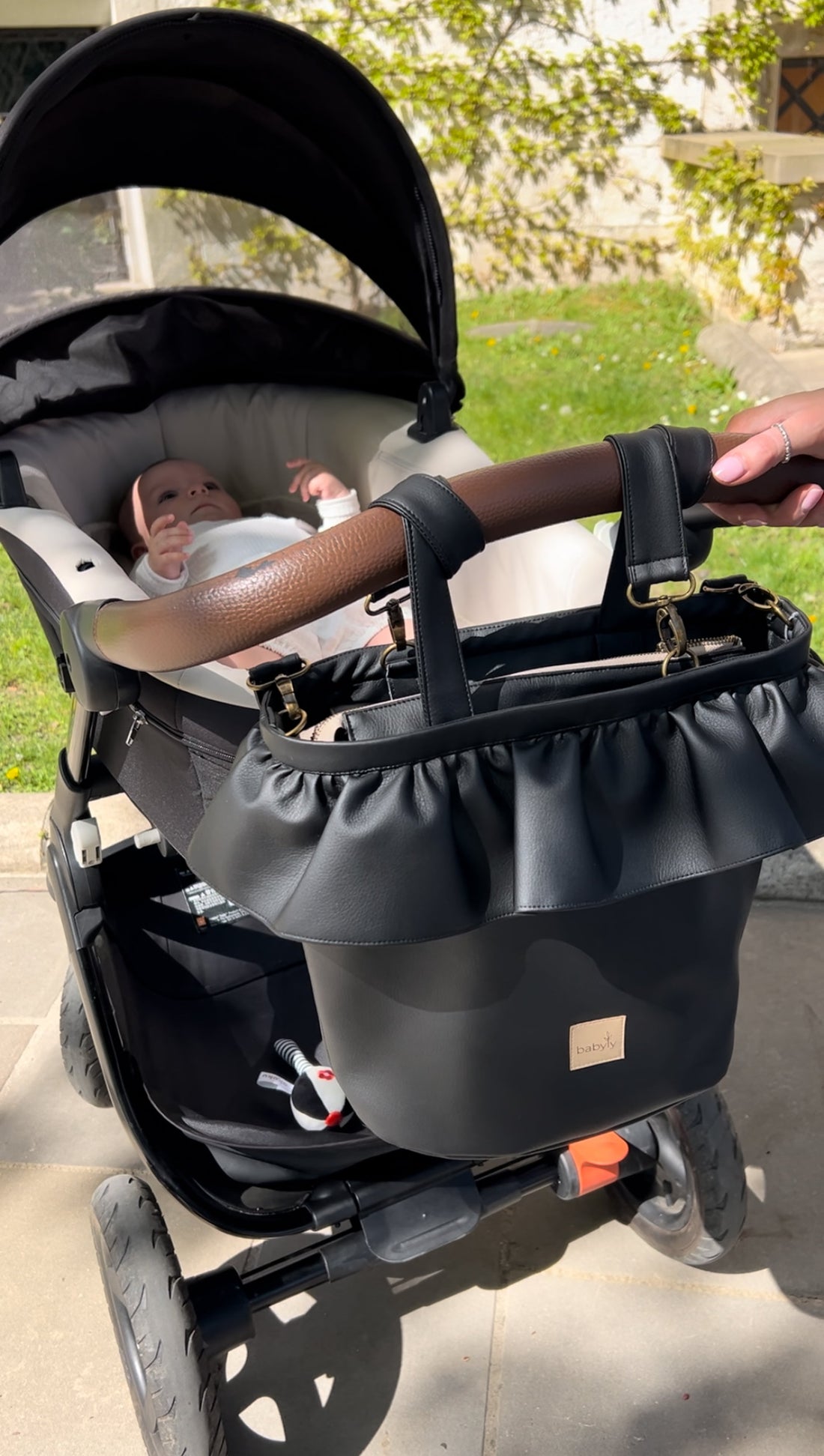 Rosie Kinderwagentasche - schwarz